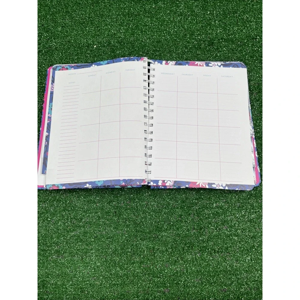 Vera Bradley 12 Month Planner Undated Bloom Berry One‎ Pg Used